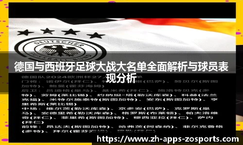德国与西班牙足球大战大名单全面解析与球员表现分析