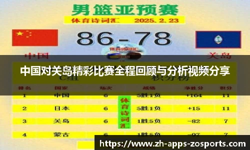 中国对关岛精彩比赛全程回顾与分析视频分享